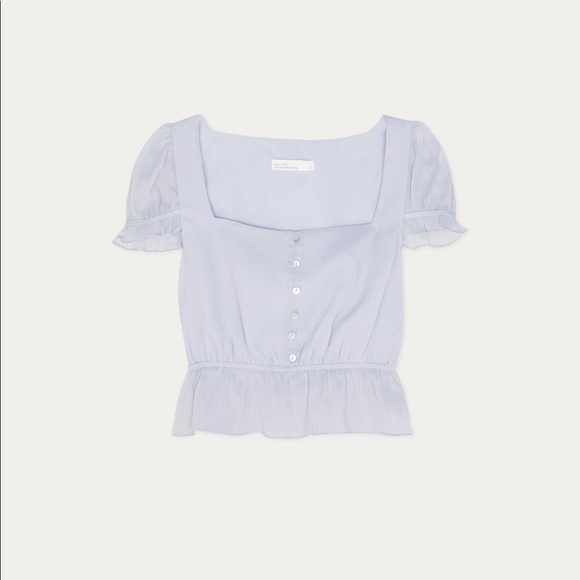 ๐ OAK + FORT Blouse Crop Top - Lavender - Picture 5 of 7